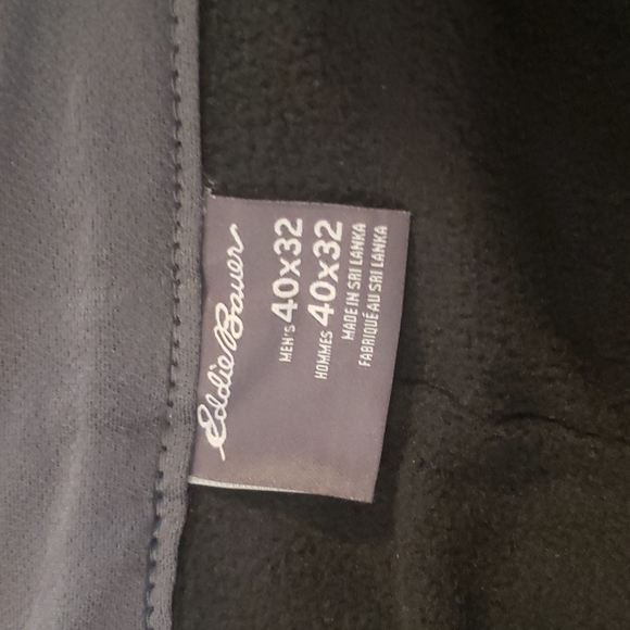 NWT Eddie Bauer Fleece Lined Tech Pants W 40 L 32 - Picture 7 of 7